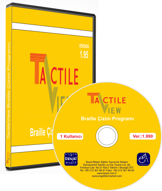 Tactile view kabartma çizim programı